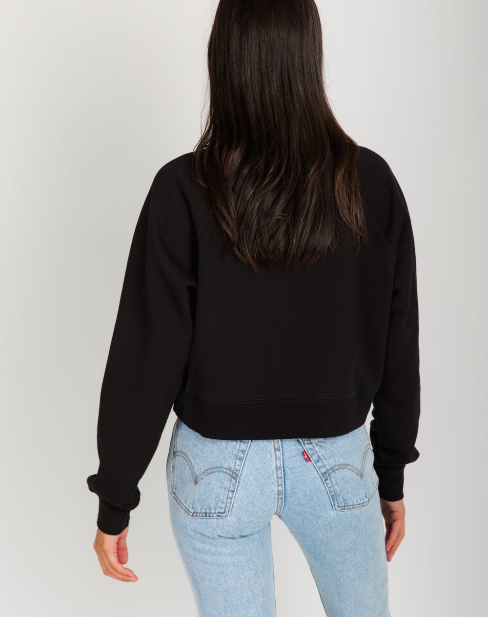 Top - Brunette the Label Cropped Little Sister 'Blonde' Crew