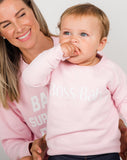 Top - Brunette the Label Kids 'Boss Babe' Crew