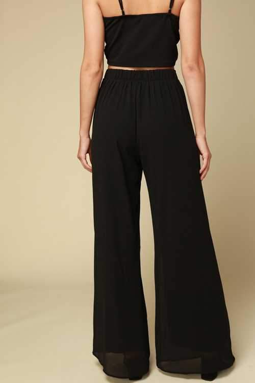 Pants - High Waist Palazzo Pants