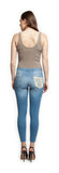 Pants - Dex Distressed Crochet Trim Skinny Jeans