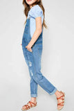 Overalls - Distressed Denim Overalls