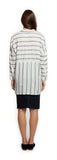 Top - Dex Long Sleeve Hi-Lo Striped Pullover Blouse