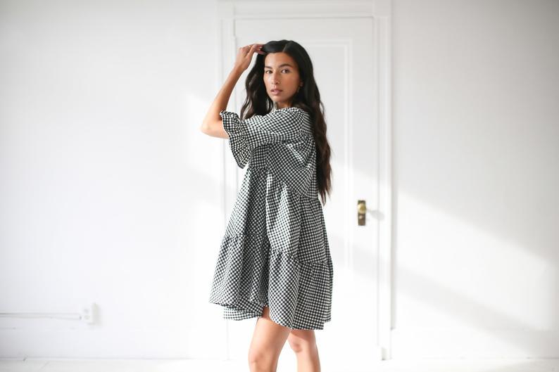 Dress - Emma Knudsen Maxwell Mini Ruffle Dress
