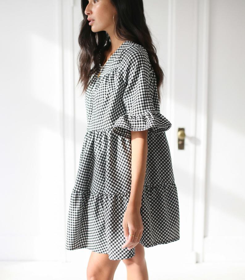 Dress - Emma Knudsen Maxwell Mini Ruffle Dress