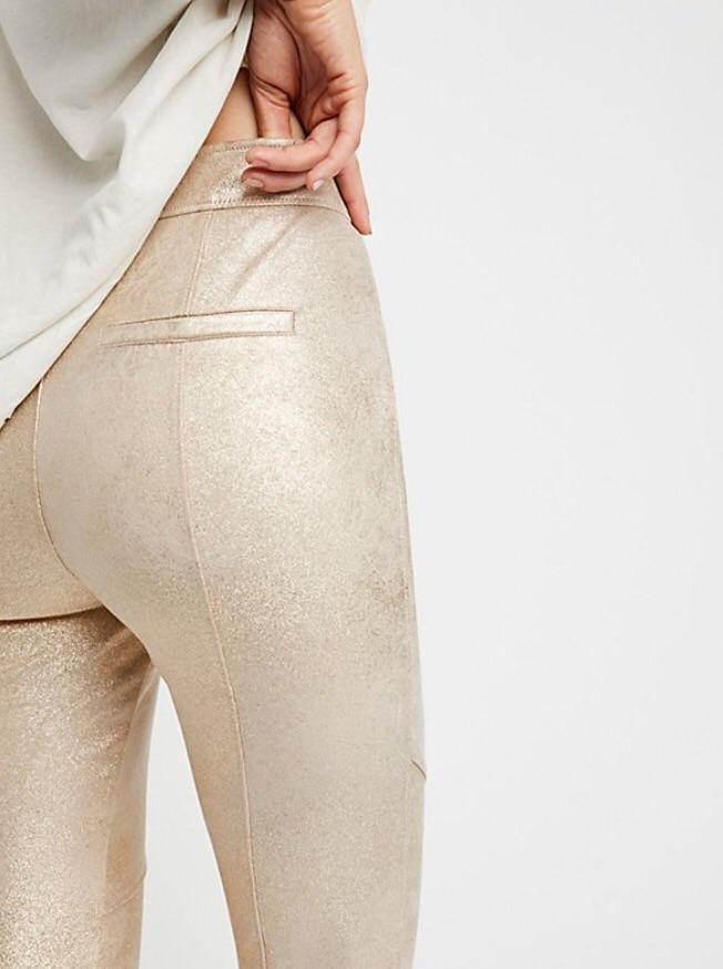 Pants - Free People Vegan Suede Leggings