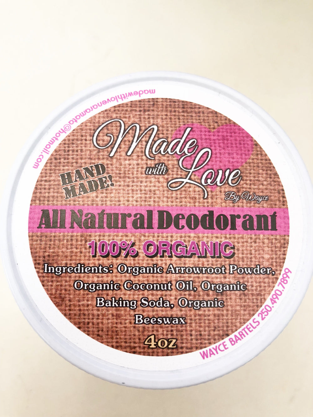 Accessory - Made With Love All Natural Deodorant