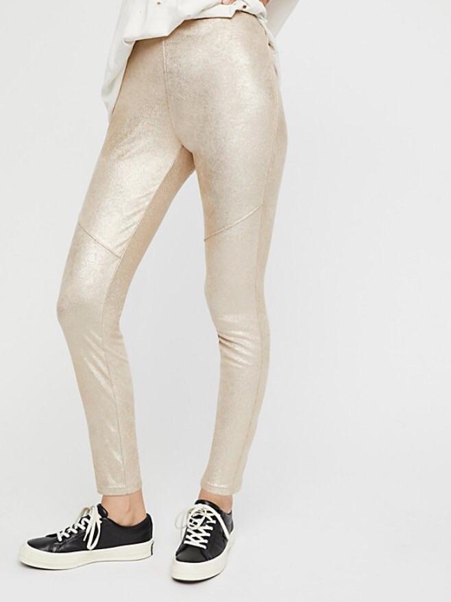 Pants - Free People Vegan Suede Leggings