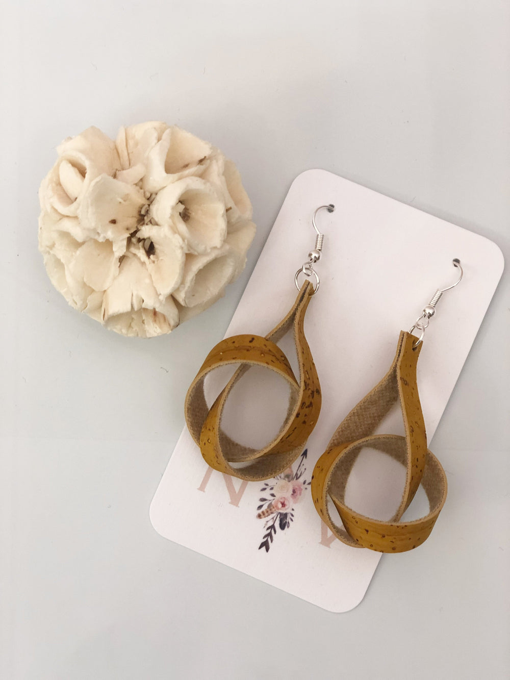 Accessory - Nickel & Vine Coriander Cork Earrings