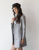 Dress - Maccs The Label Cher Plaid Blazer Dress