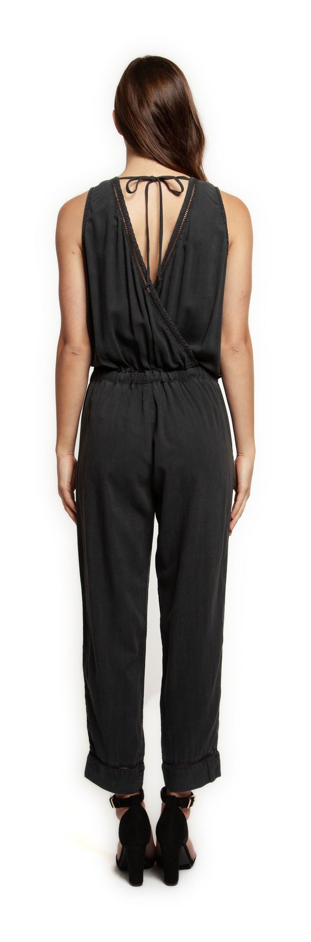 Jumpsuit - Dex Sleeveless V-Neck Pull On Jumpsuit