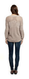 Top - Dex Long Sleeve V-Neck Self Tie Sweater