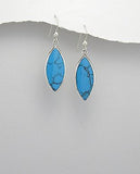 Jewelry - Oval Reconstructed Stone Earrings