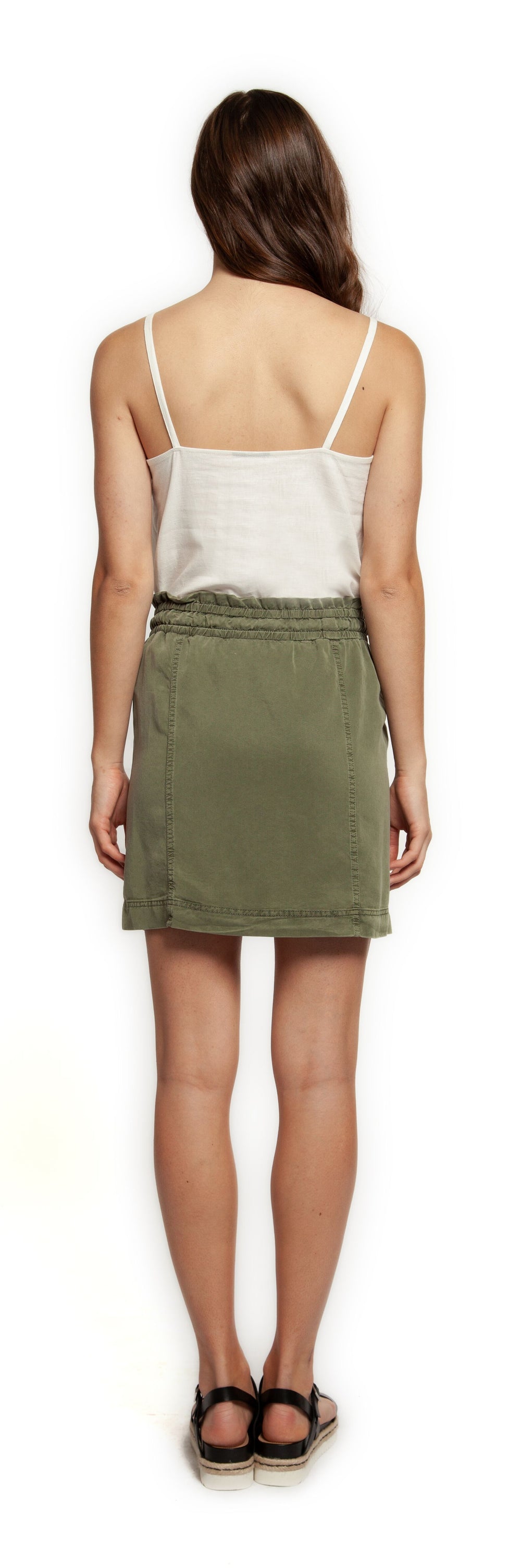 Skirt - Dex Pull On Paper Bag Self Tie Skirt