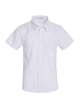 Top - Short Sleeve Polka Dot Button Down Shirt